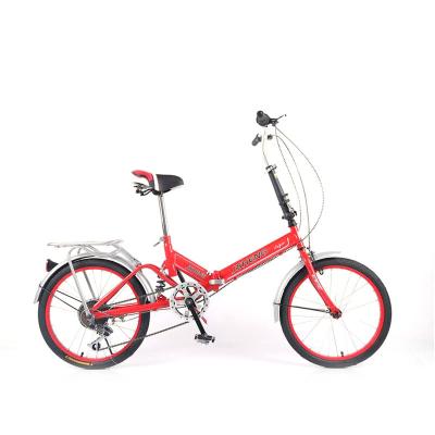 China China High Carbon Steel Factory Price 20 Inch - High - Carbon Steel Single/6 Speed ​​China Folding Bicycle Folding for sale