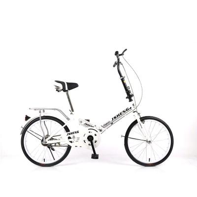 China Factory Direct Sale High Carbon Steel Mountain Bikes Portable High Carbon Single/6 Speed ​​20 Inch Bike Steel Folding Bicycle for sale