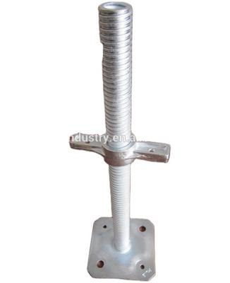 China Carbon Stuctural Steel Scaffolding Adjustable Base Jack Q235 34mm For Scaffolding Support System for sale