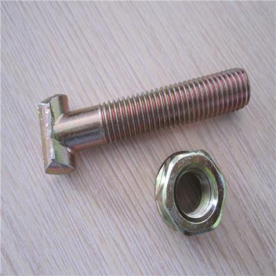 China M14 T-bolt with flange nut used for scaffolding M14 couplers for sale