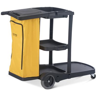 China Luxury Multi-Function Restaurant Hotel Trolley Bar Cart Doorman Trolley Service Cleaning Laundry Trolley for sale