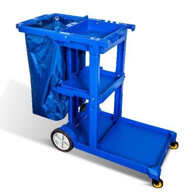 China Luxury Customize Janitor Porter Cart Cleaning Trolley For Wholesale for sale