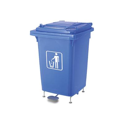 China Practical wholesale can be customized commercial durable outdoor 60L trash can with foot pedal for sale