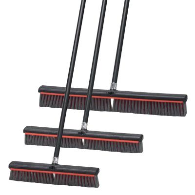 China High Quality Strong Plastic Cleaning Black Red Floor Brush 24inch Long AF01211A-AF01213A for sale