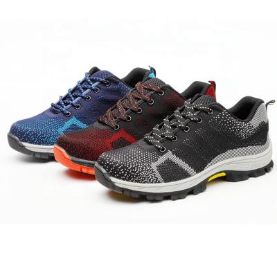 China Fashion Lightweight Flyknit Safety Steel Toe Rejects Running Shoes for sale