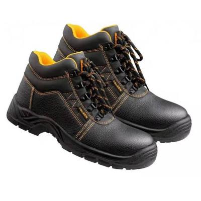 China Waterproof Leather Steel Toe Steel Midsole Construction Mining Work Safety Boots for sale