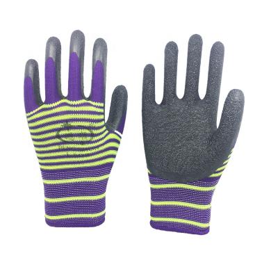 China Agriculture Polyester Coating With Latex Coated Hand Safety Protective Gloves for sale