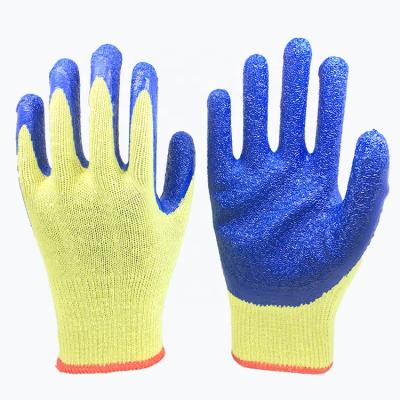 China Agriculture 10G 2thread Polycotton Coating Latex Coated Construction Working Gloves for sale