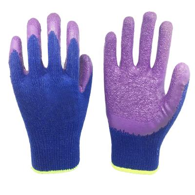 China Agriculture 10g Cotton Yarn Coating Latex Coated Industrial Work Gloves and Industrial Work Gloves for sale