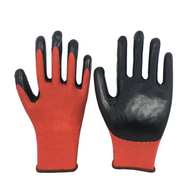 China Agriculture 13G Polyester / Nylon Liner Nitrile Coated Working Gloves for sale