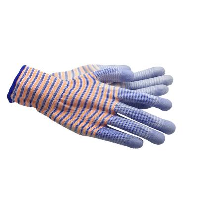 China Agriculture PPE polyester PU palm coated household hand work safety en388 work gloves for sale