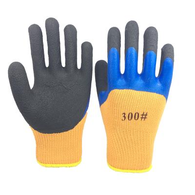 China Agriculture 7g terry napping 3/4 liner coated plam cumulative boarding and treatment working gloves en388 for sale