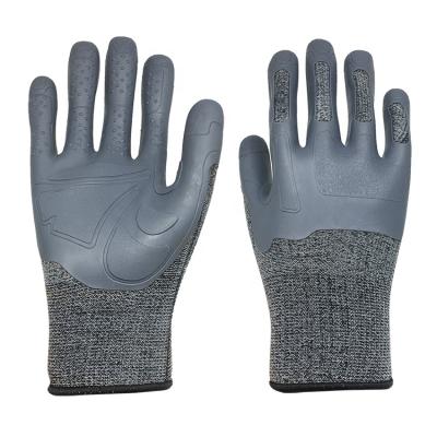 China Agriculture Nanometer Safety Cut Heavy Duty HPPE Coating PPE Mechanics Liner Anti-Vibration Gloves for sale