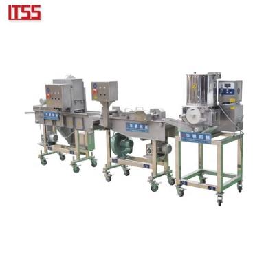 China Hamburger Making Machine Burger Meat Pie Forming Machine / Bakemeat Processing Line for sale