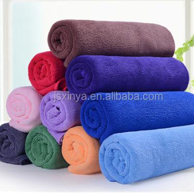 China Disposable Cloth Material Of Polyester And Polyamide Plain Dyed Microfiber Towel for sale