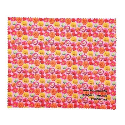 China Viable manufacturer directly sell red full color microfiber cleaning cloth for glasses, lens and jewelry for sale