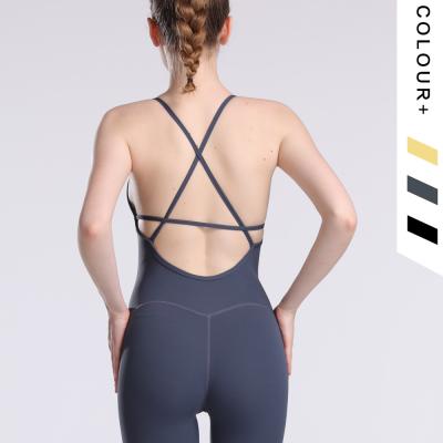 China Breathable Equipment Spandex Catsuit Dance Costume Practice Overalls Yoga Pants Female Adult Jumpsuit for sale