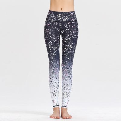 China 5 Styles Breathable Flexible And Comfortable Graphic Print Yoga Pants Gaiters Fitness Waist Yoga Pants for sale