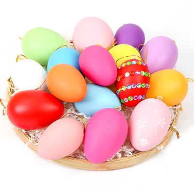 China Happy Halloween Thanksgiving Easter 2022 Ornaments Street Decor White Diy Personalized Plastic Easter Egg for sale