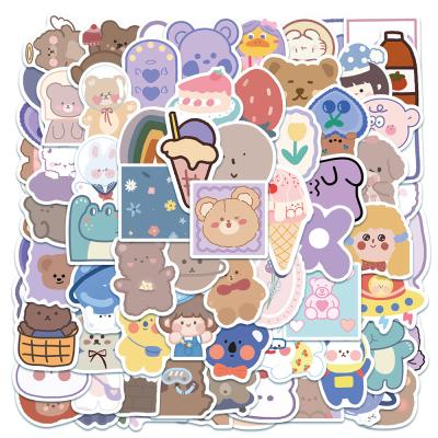 China Cartoon Sticker Custom Die Cut Vinyl Stickers Printing,Cut Adhesive Waterproof Logo Kiss Decorative Stickers for sale