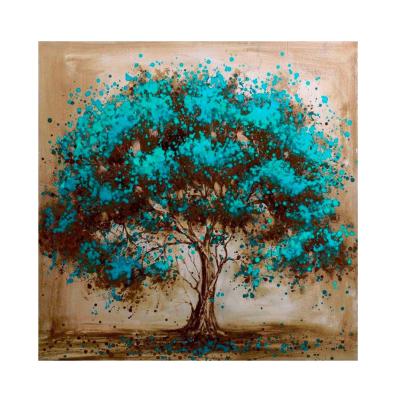 China Classic Blue Tree Embroidery Painting For Home Decor Diy Diamond Painting for sale