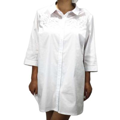 China 2021 spring fashion women's breathable shirt / long shirt white shirt for sale