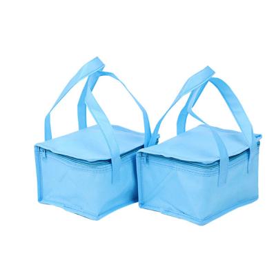 China Wholesale Waterproof Custom Red Blue Portable Food Bottle Delivery Bag Logo Size Handle Style White Logo Cooler Cooler for sale