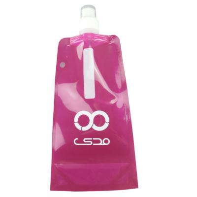 China Eco Sustainable Portable Folding Disposable Flexible Camping Gym Custom Logo Plastic Clear Water Bottle for sale