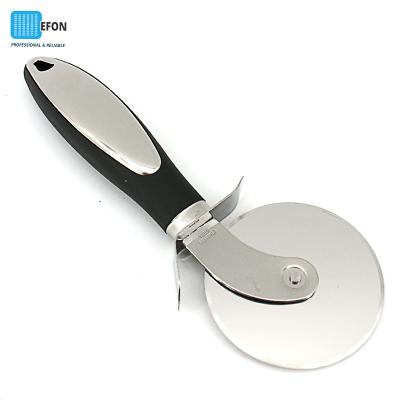 China Efon viable 3 inch pizza cutter with plastic handle rotary pizza slicer round stainless steel knife pizza wheel cutter tool for sale