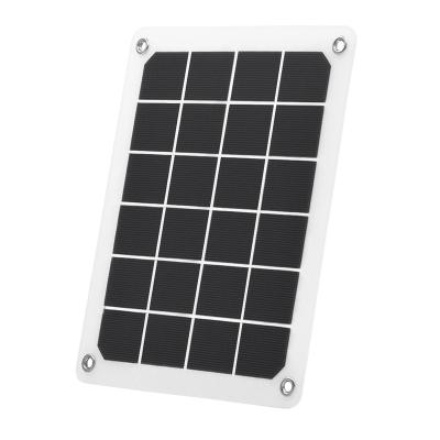 China C 6W 5v Monocrystalline Outdoor Solar Mobile Phone Charger 6W 5V Solar Charging Flat Type for sale