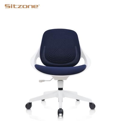 China (Height)Adjustable Office Furniture Comfortable Desk Chairs With Wheels Mesh Chair Visitors Low Back Office Chairs for sale