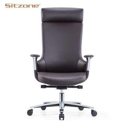 China Foshan Boss (Height) Swivel Best Luxury Adjustable Ergonomic Office Chair Computer Task Leather Executive Office Chair for sale