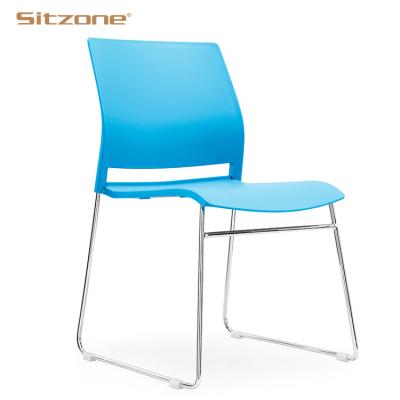 China Modern Modern PP Dining Furniture White Plastic Stackable Cafe Dining Chairs Nordic Colorful Dining Chair For Home for sale