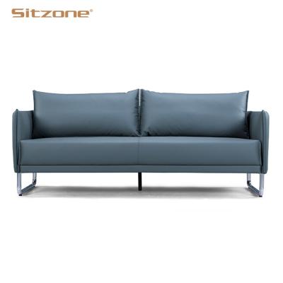 China Modern Slipcovered Foshan Meeting Room Office Sofa Set Arms Executive Leather Office Furniture Sofa for sale