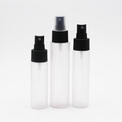 China BEAUTY PACKAGING 30ml 40ml 50ml Cosmetic Bottle Frosted Matte Black Spray Pump Bottle 60ml 80ml 100ml Perfume Bottle for sale