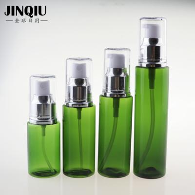 China Personal Care Wholesale 50ml 100ml Plastic Lotion Bottle Packaging With 20/415 Cream Pump for sale