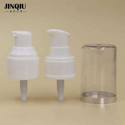 China Non Spill 24/410 Plastic Treatment Cream Pump For Cosmetic Bottle for sale