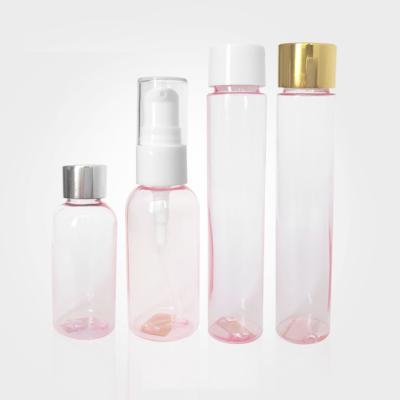 China Personal Care PETG40mL Refillable Plastic Aluminum Capsule Pump Bottle for sale