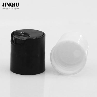 China Non Spill Screw Cap Plastic Cosmetic Disc Container Top Cap for sale