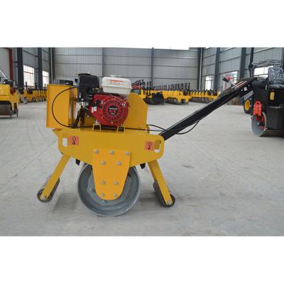 China Soil/Bitumen/Sand Compaction Walking Behind Double Drum Diesel Engine 9hp Vibratory Road Roller For Sale Compact Type 2 Ton Mini Hand Roller Road Roller for sale