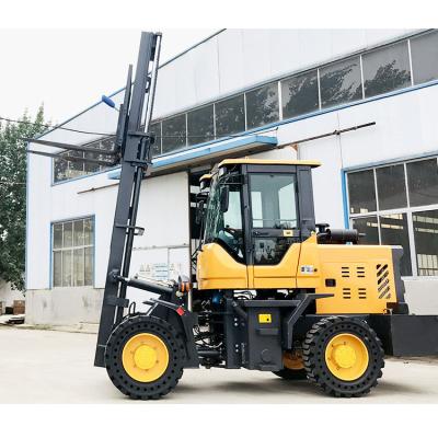 China High efficiency/low noise double suspension damping structure DIBO brand 7ton diesel forklift in Dubai for sale