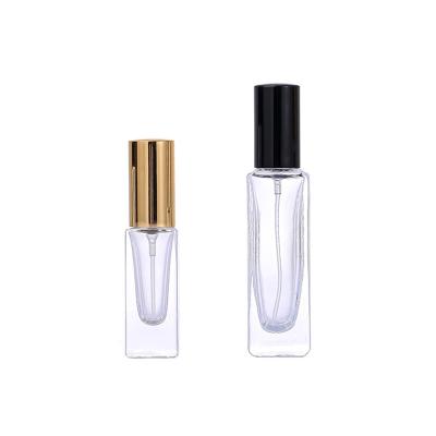 China Wholesale Cosmetic Clear Transparent Square Perfume Glass Bottle 3ml 4ml 5ml 6ml 10ml 15ml 20ml 30ml Atomizer Perfume Spray Bottle for sale