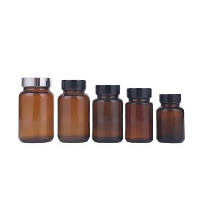 China Medicine Glass Bottle Supplier Wholesale 75ml Amber Glass Bottles For Capsules for sale