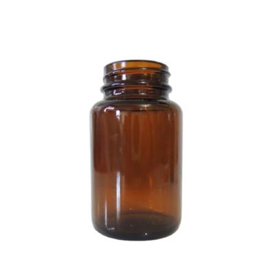 China Medicine Glass Bottle Capsule Pill Shaped Organizer Empty Vitamin Capsules Pill Bottle for sale