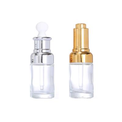 China Cosmetic In Stock High Grade Essential Oil Bottle 20ml 30ml 50ml Dropper Luxury Glass Bottle for sale