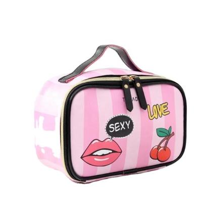 China NEW Fashoion Fashion Travel PU Cosmetic Case Candy Color Toiletry Bag Organizer Waterproof Wash Bag for Women for sale