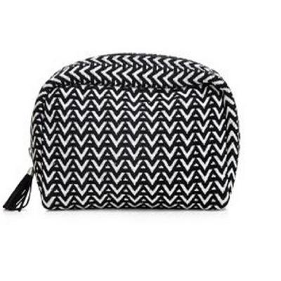 China Fashion Pattern Makeup Pouch Printing Elegant Lady Make Up Bag With Tassels for sale