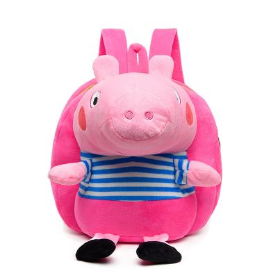 China Korean children's school kindergarten three-dimensional pig plush pig bags plush piggy bag male and female 1-3 years old baby travel backpack for child for sale