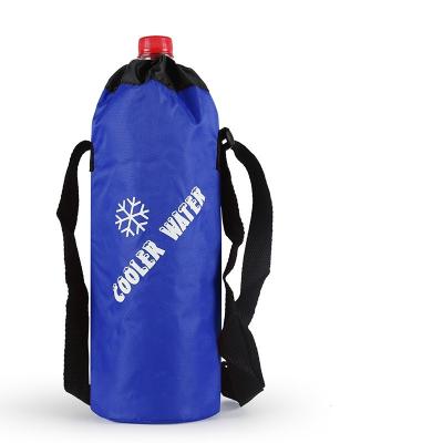 China Carry And Cooler Drinks Two Shapes Wine Cooler Bag Drinks Cooler Drawstring Zipper For School Outdoor Travel Bag Cooling Adult Students for sale