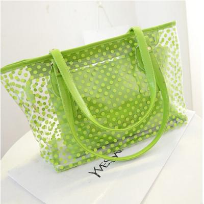 China Fashion with 25 years factory experience of beach bag polka dot spring WUHUA with bag in bag for sale